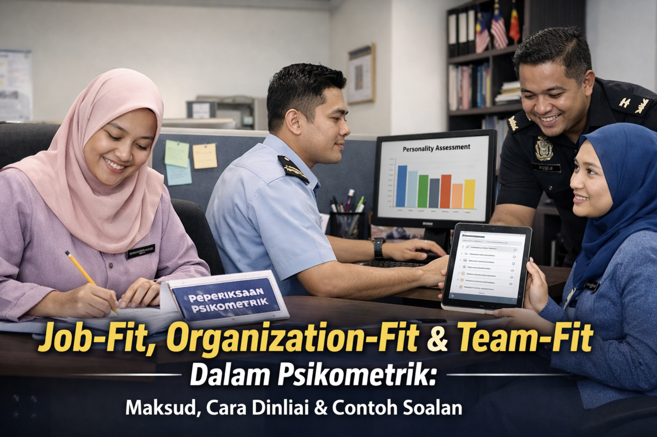 Job-Fit, Organization-Fit & Team-Fit Dalam Psikometrik: Maksud, Cara Dinilai & Contoh Soalan